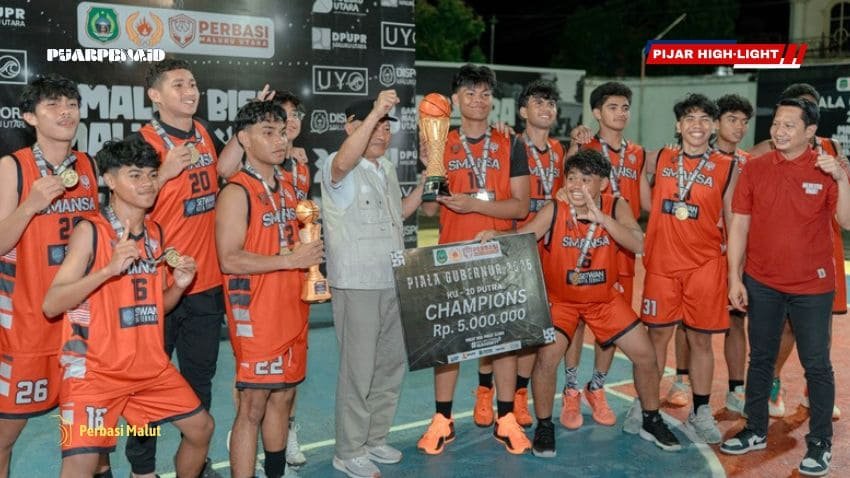 Piala Gubernur Malut 2025: Smansa Ternate Juara KU-20 Putra, PJR Borong Gelar Putri
