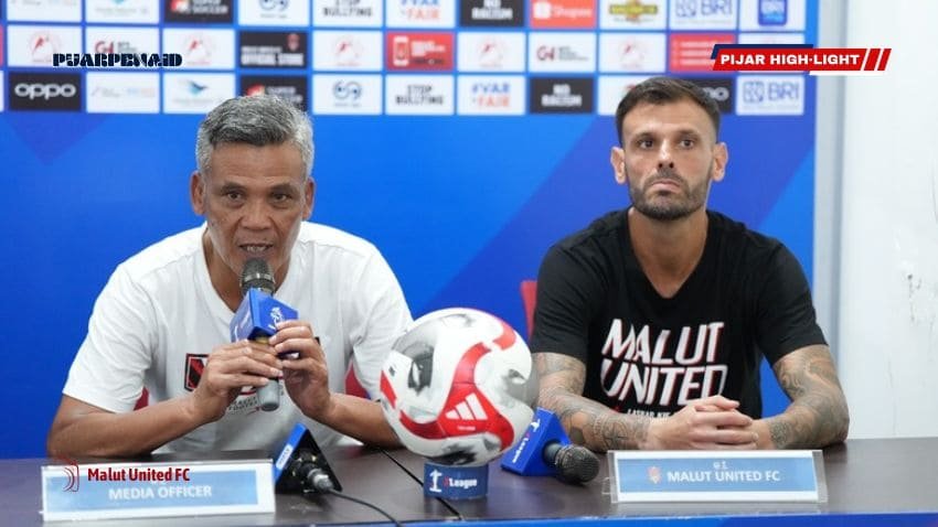 Konferensi pers Malut United FC