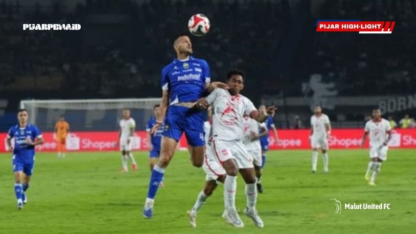 malut united fc kalah persib bandung